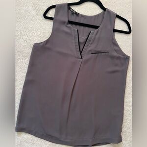 Sleeveless Lined Tank Top Taupe/Grey